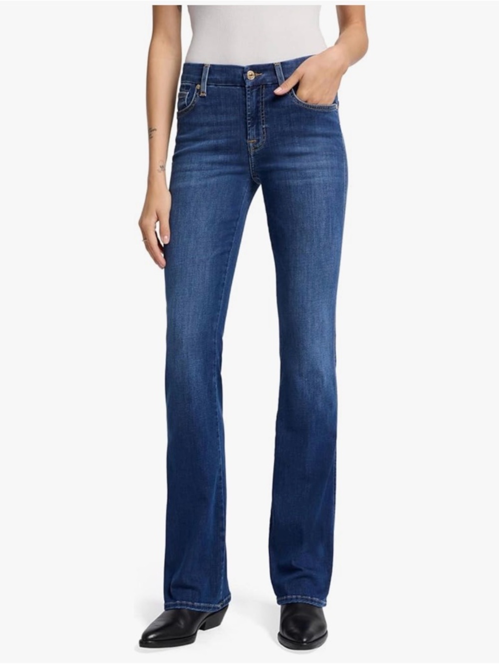 7 For All Mankind Kimmie Bootcut Jeans in Duchess Wash - Size 25